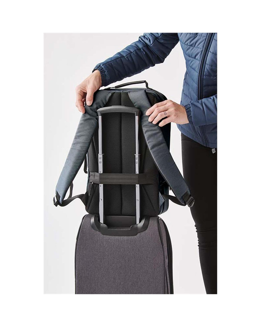 Stormtech Hedmark Recycled Commuter Laptop Backpack Black/Grey-4