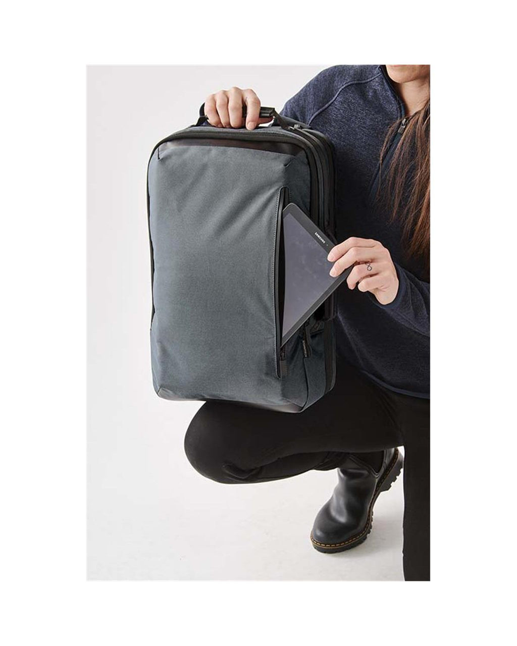 Stormtech Hedmark Recycled Commuter Laptop Backpack Black/Grey-5