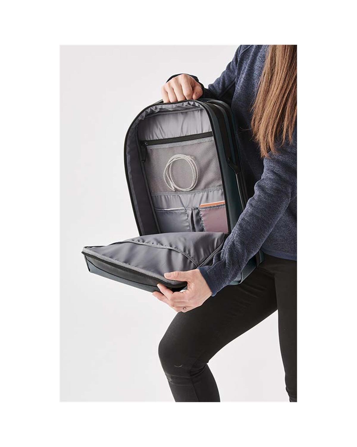 Stormtech Hedmark Recycled Commuter Laptop Backpack Black/Grey-6
