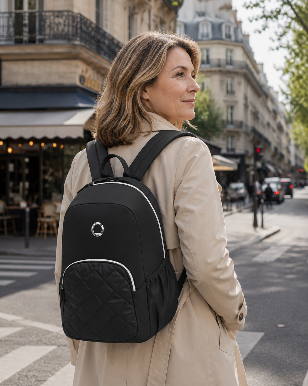 Delsey Karen 15.6" Laptop Backpack - Black-2