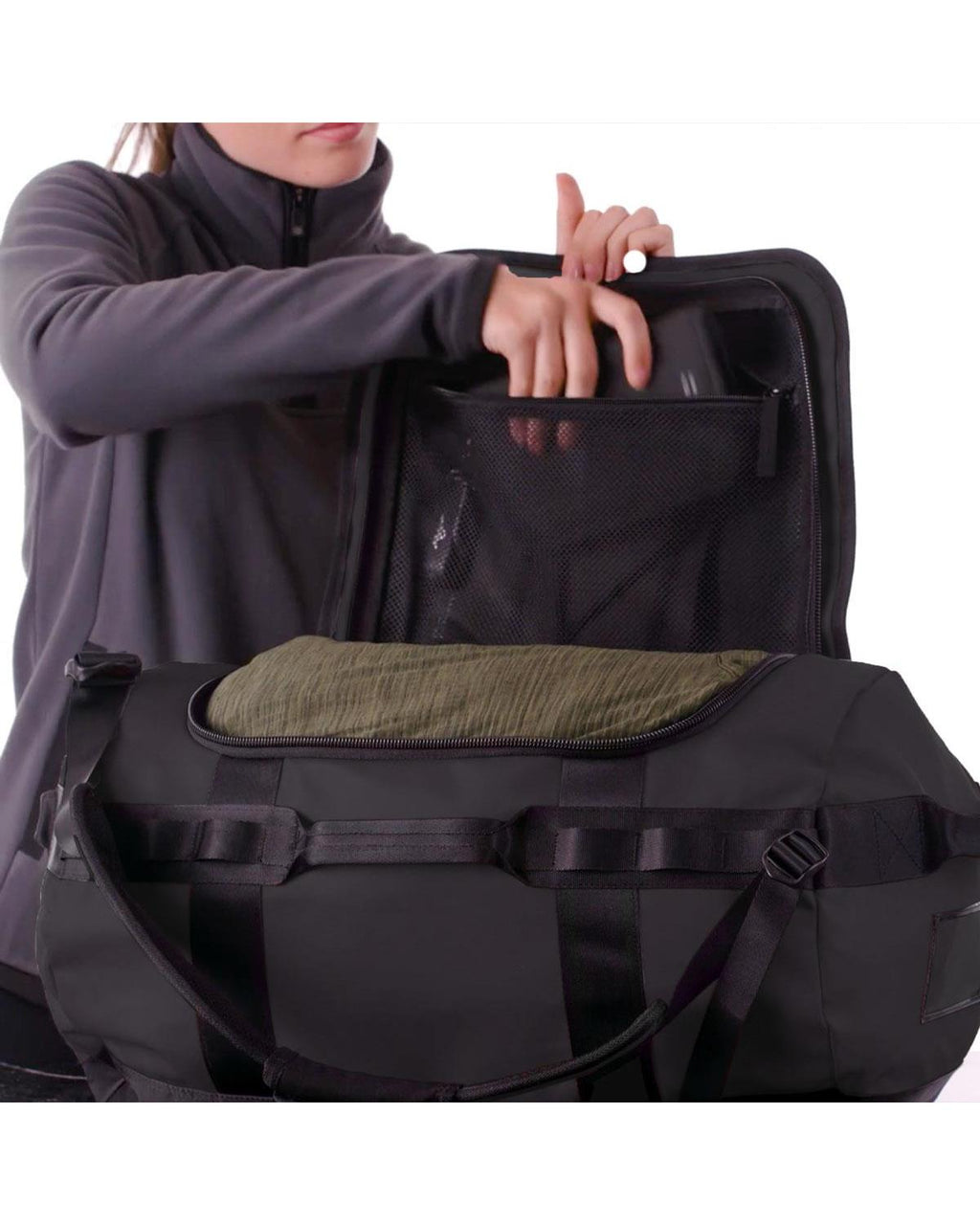 Stormtech Nomad Waterproof Duffle Backpack 42L Black-4