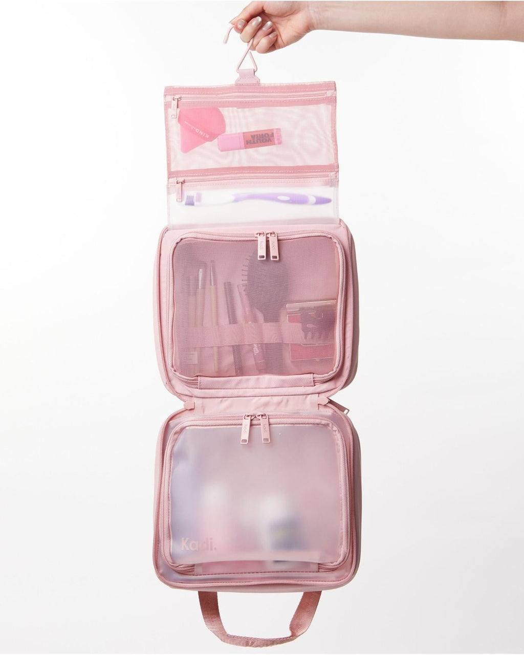 Kadi Multi-purpose Toiletry Bag - Dusty Pink Image 11