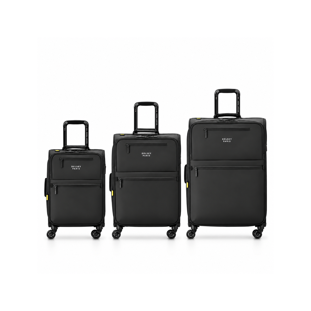 Delsey Maubert 2 Softside 3-Piece Spinner Luggage Set - Black-1