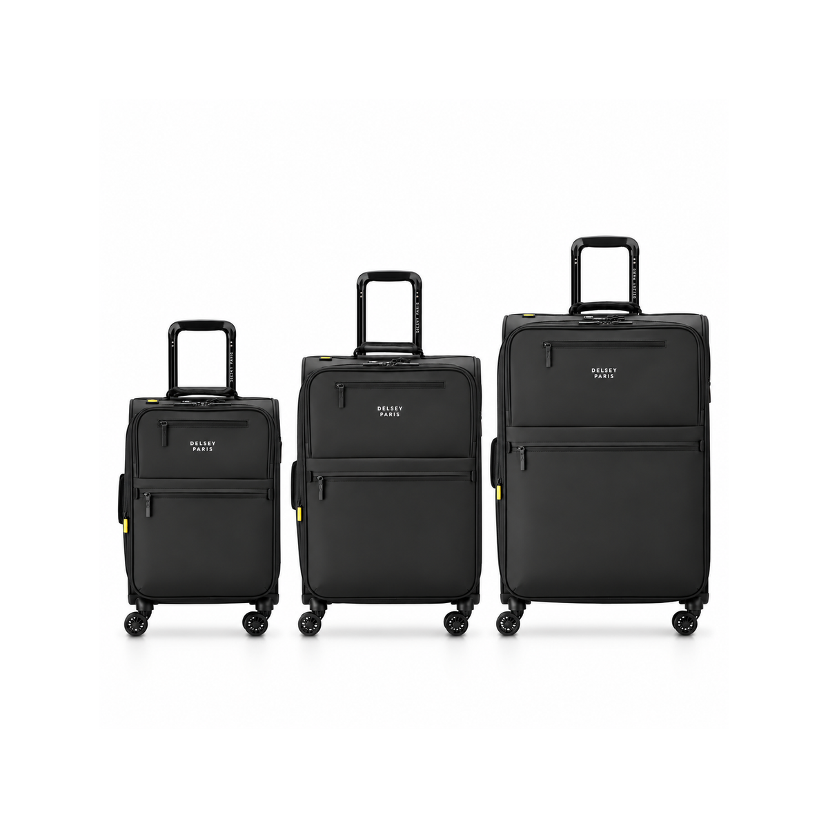 Delsey Maubert 2 Softside 3-Piece Spinner Luggage Set - Black-1