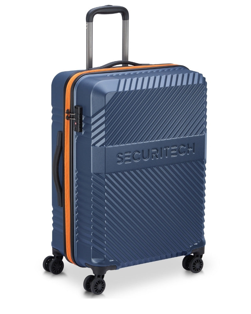 Delsey Paris Securitech Patrol Hardside Medium Suitcase - 65cm - Blue