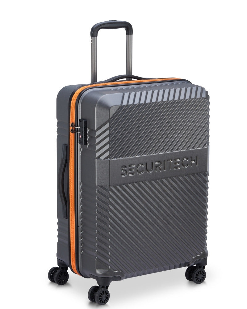 Delsey Paris Securitech Patrol Hardside Medium Suitcase - 65cm - Grey