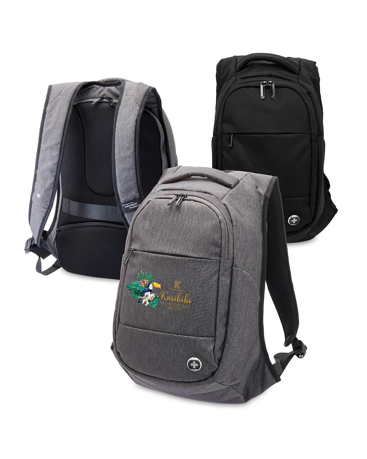 Swissdigital Bolt Anti-Theft Backpack Charcoal Heather