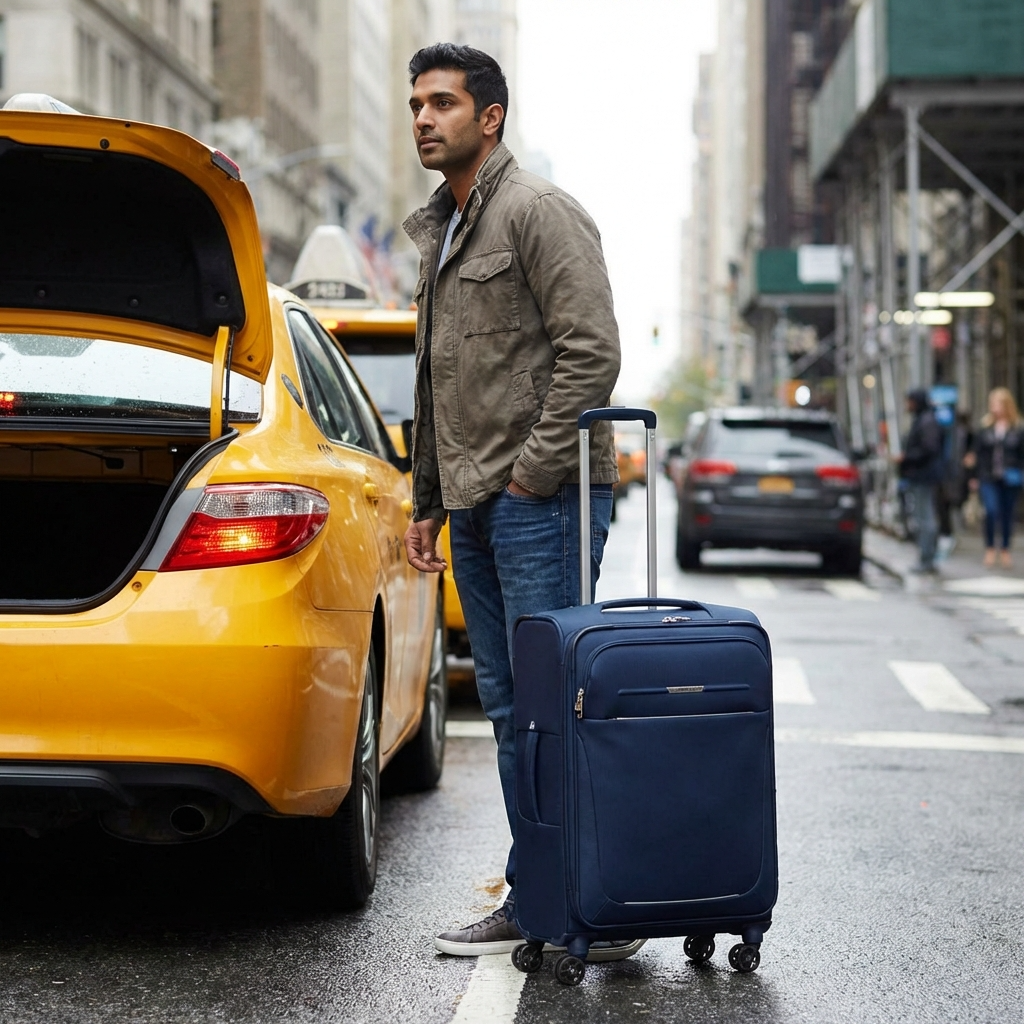 Samsonite B-Lite 5 Softside Medium Spinner Suitcase - 71cm - Navy Image 11