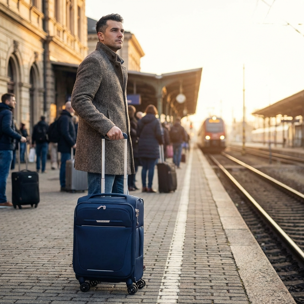 Samsonite B-Lite 5 Softside Carry-On Spinner Suitcase - 55cm - Navy Image 12