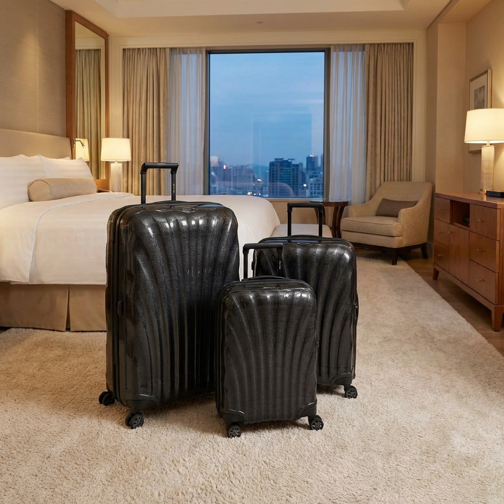 Samsonite C-Lite Hardside 3-Piece Spinner Luggage Set - Black Image 6