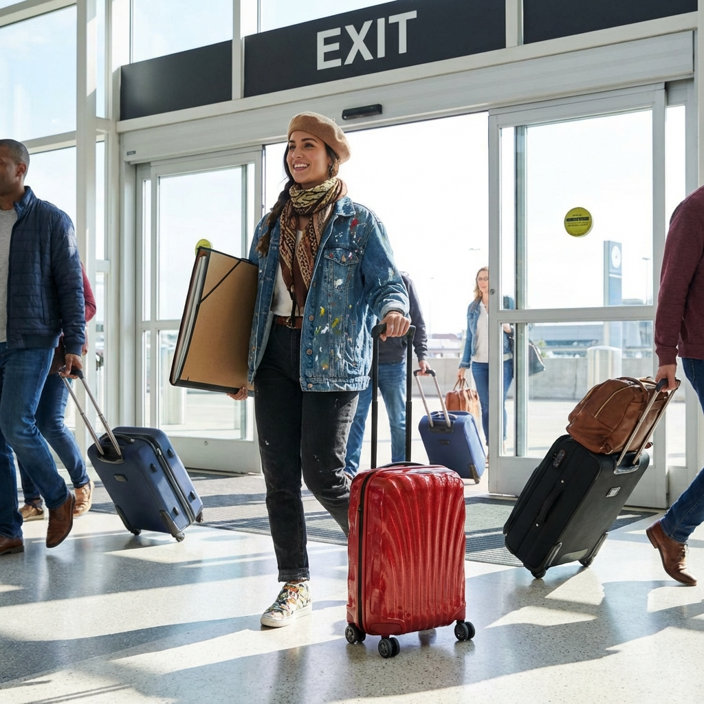 Samsonite C-Lite Expandable Hardside Carry-On Spinner Suitcase - 55cm - Chili Red Image 12