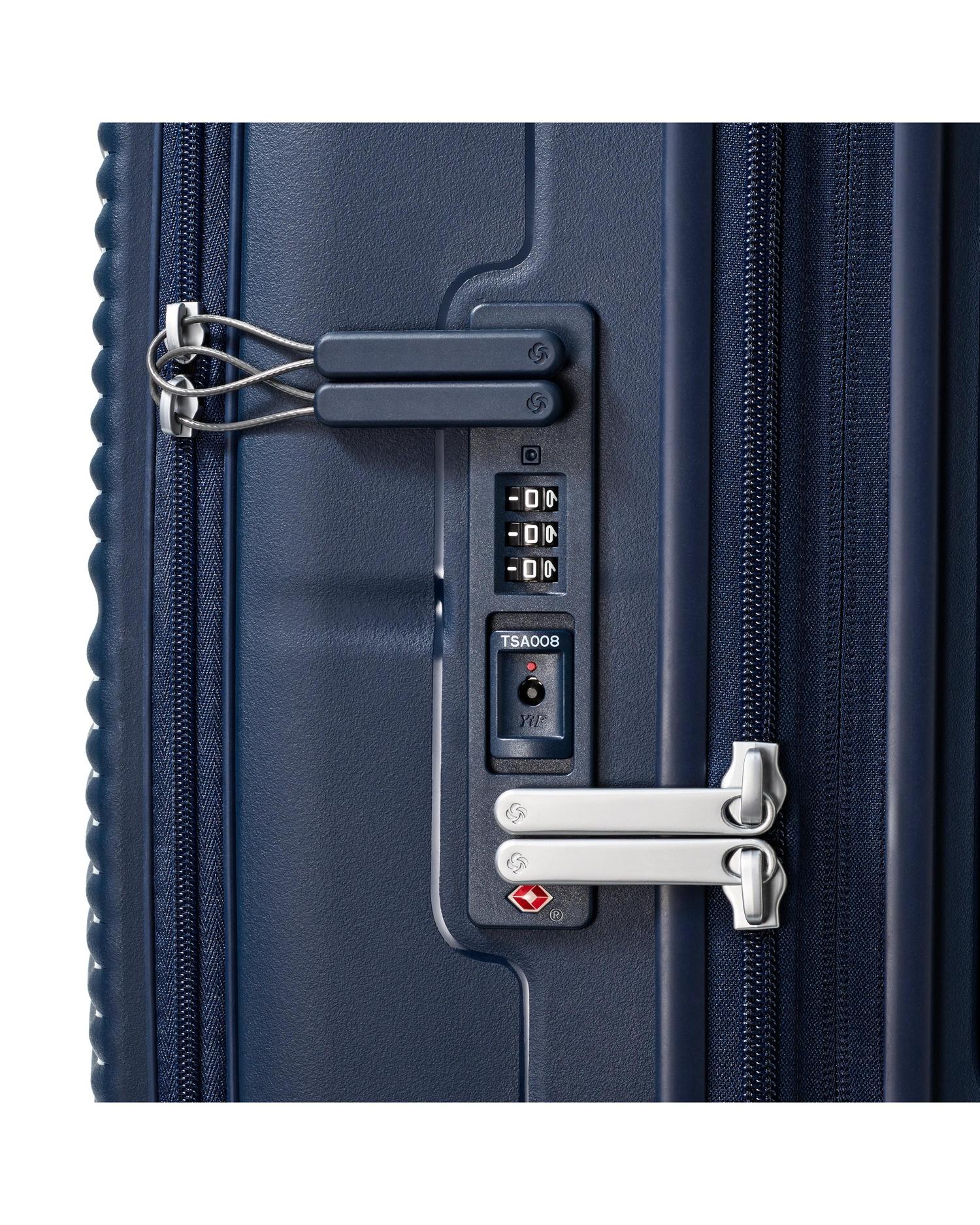 Samsonite Paralux Expandable Hardside Carry-On Spinner Suitcase - 55cm - Navy-12