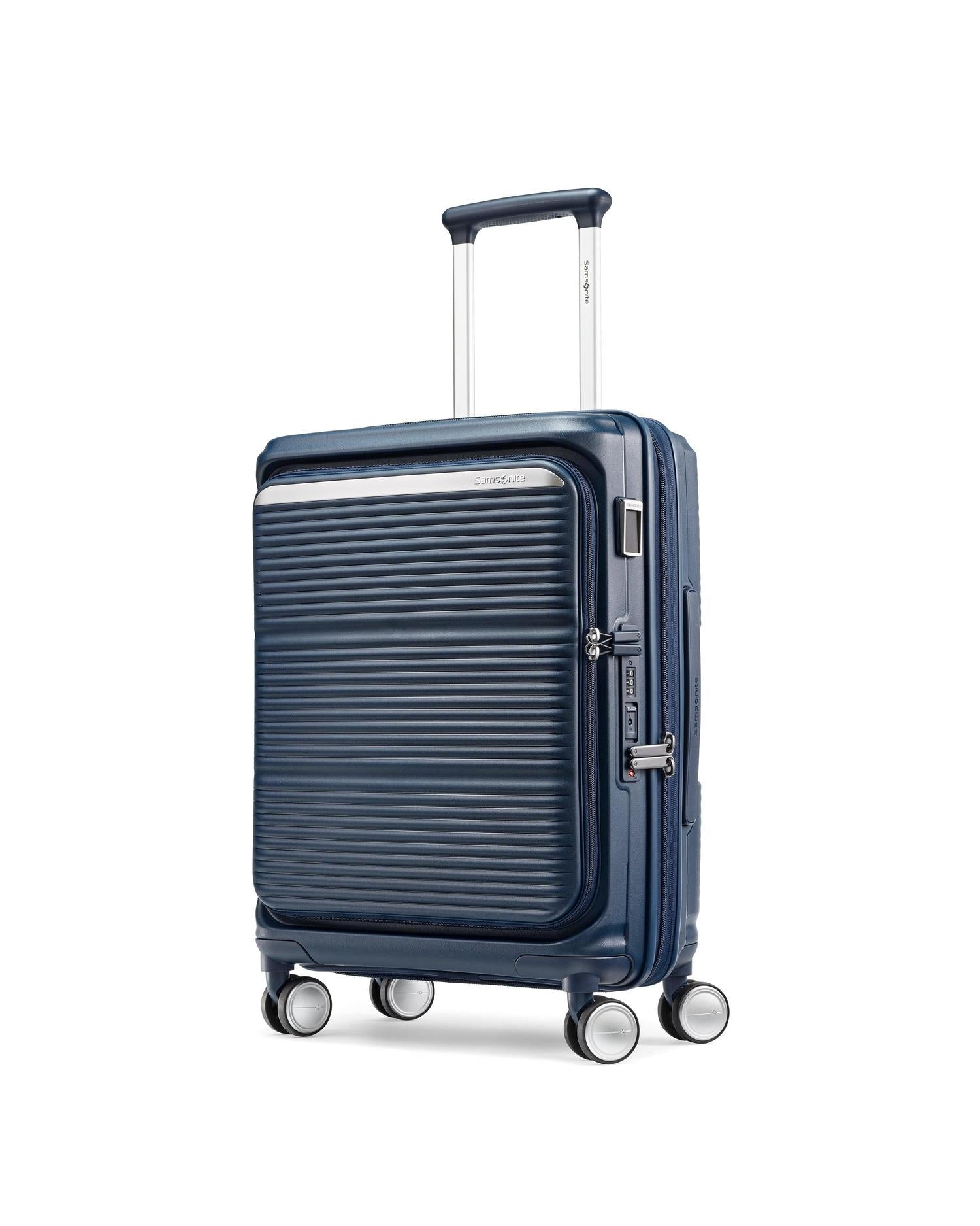 Samsonite Paralux Expandable Hardside Carry-On Spinner Suitcase - 55cm - Navy-2