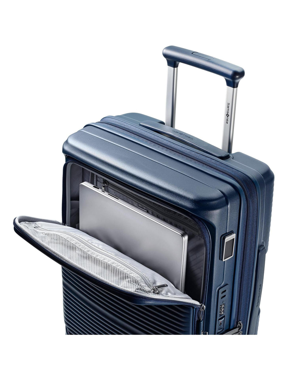 Samsonite Paralux Expandable Hardside Carry-On Spinner Suitcase - 55cm - Navy-5