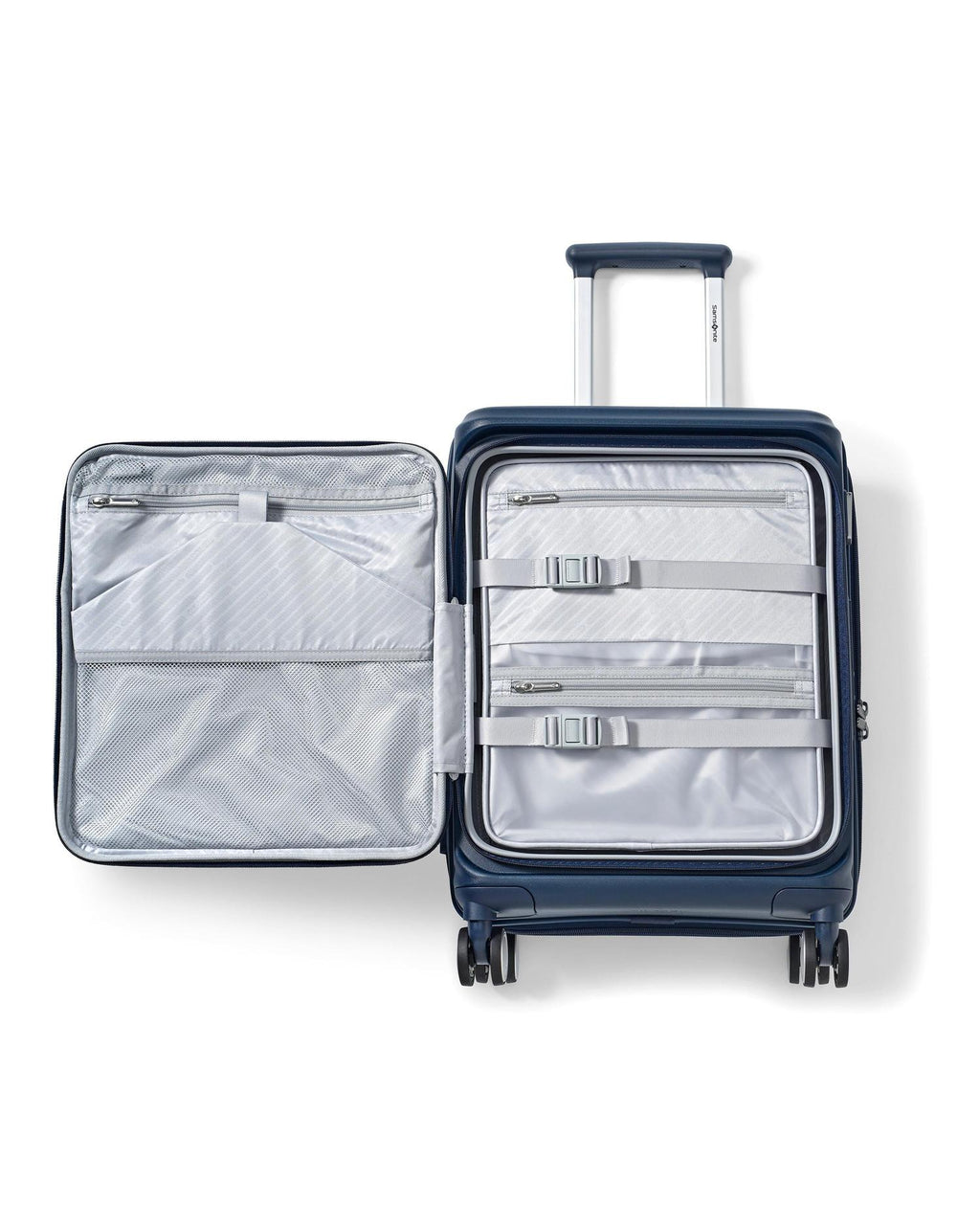 Samsonite Paralux Expandable Hardside Carry-On Spinner Suitcase - 55cm - Navy-9