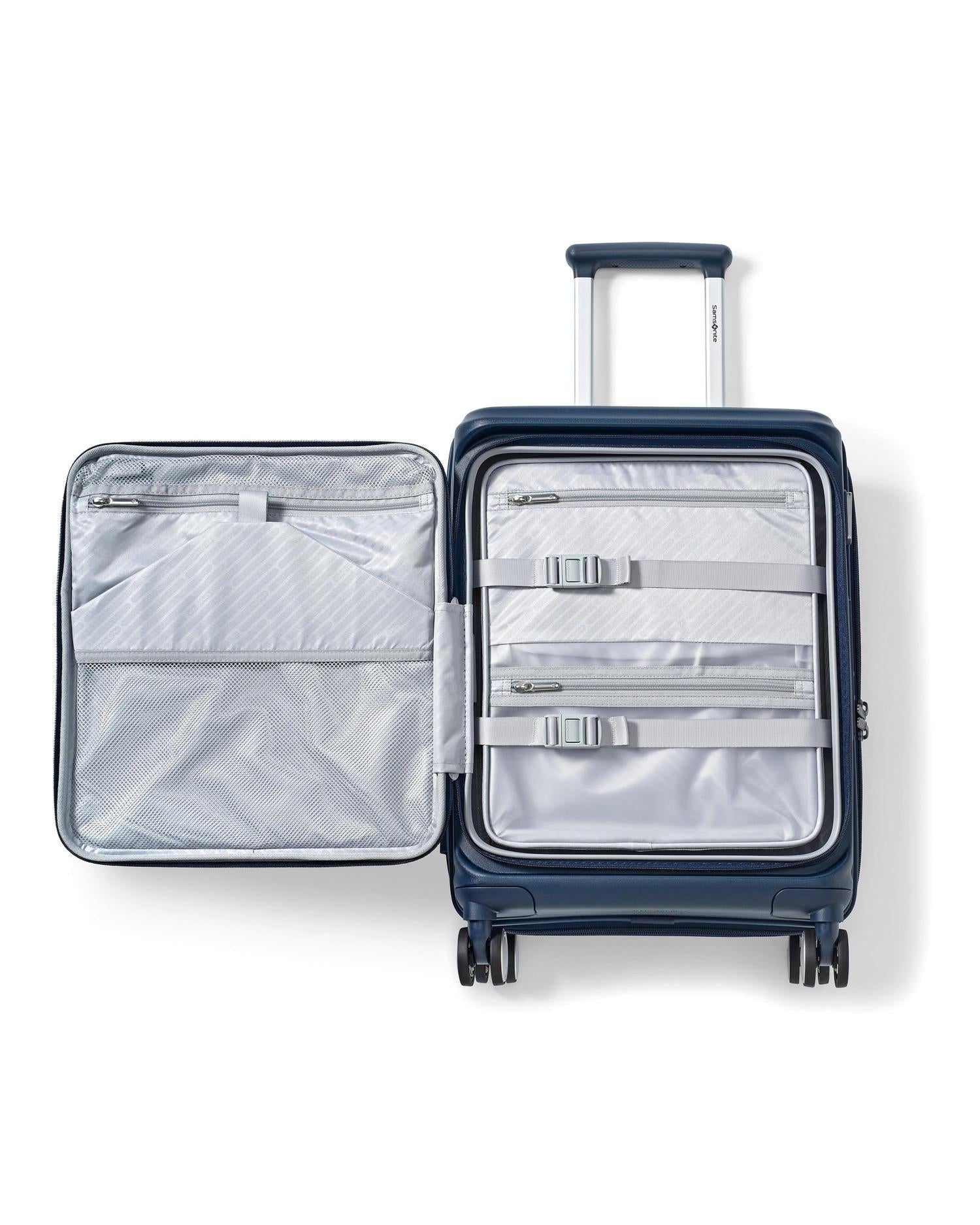 Samsonite Paralux Expandable Hardside Carry-On Spinner Suitcase - 55cm - Navy-9