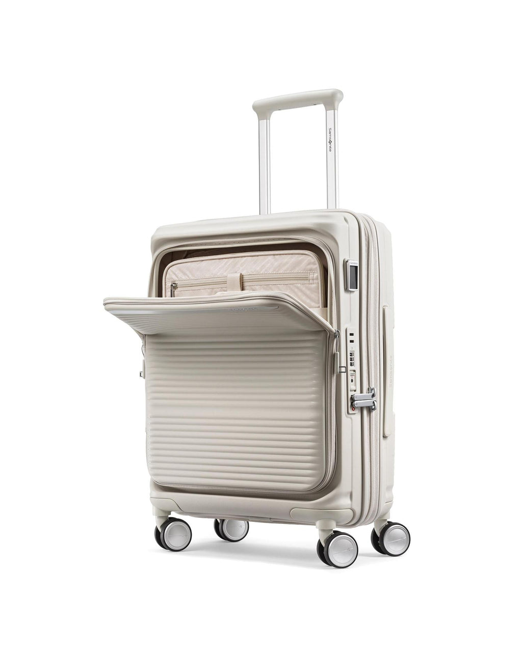Samsonite Paralux Expandable Hardside Carry-On Spinner Suitcase - 55cm - Stone-1
