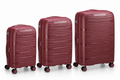 Delsey Securitech Dune 3 Piece set Burgundy
