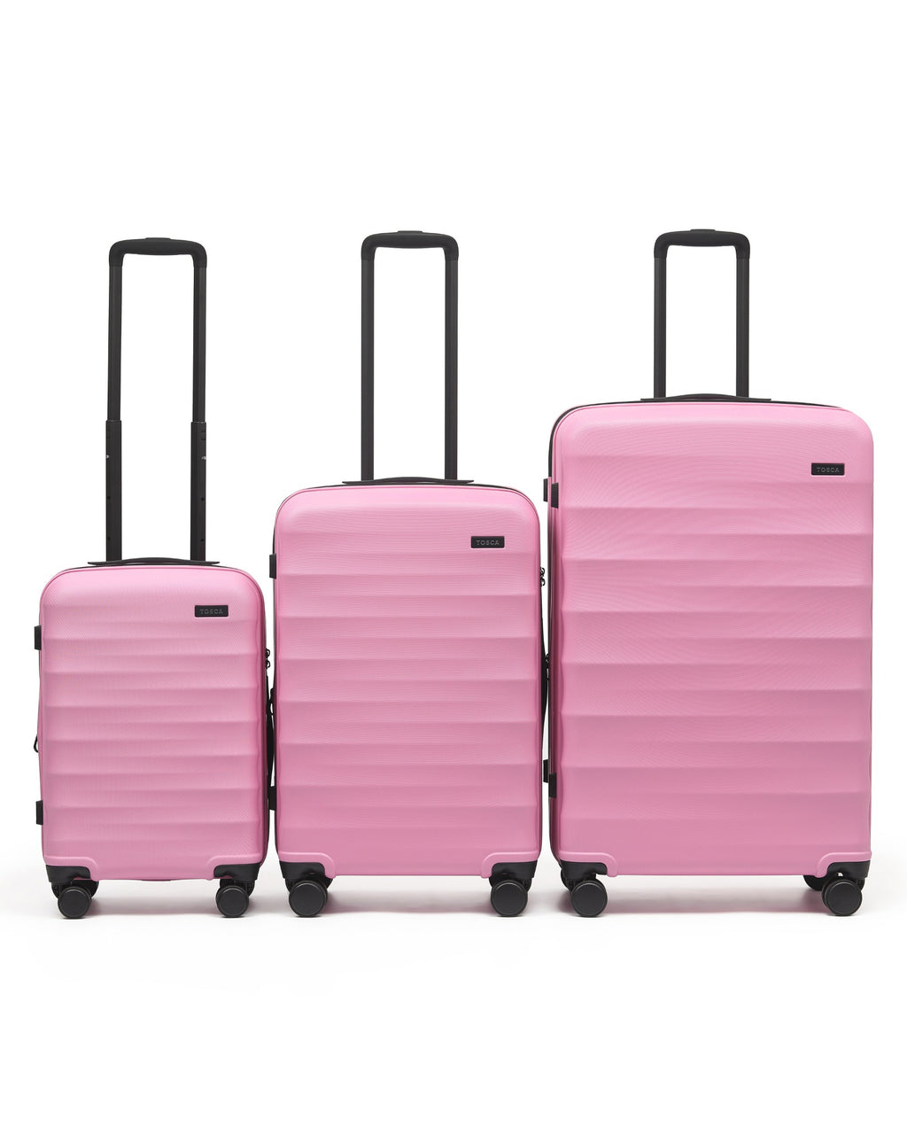Tosca Interstellar 2.0 Expandable Hardside 3-Piece Spinner Luggage Set - Fuchsia-2