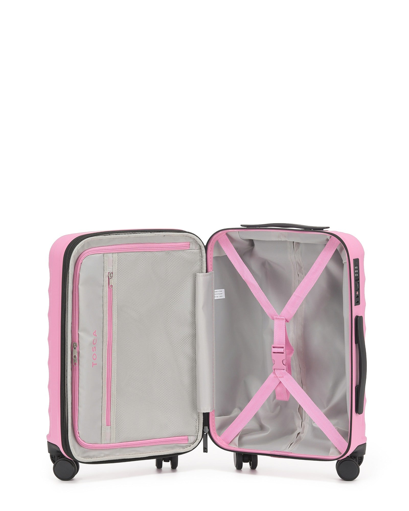 Tosca Interstellar 2.0 Expandable Hardside Carry-On Spinner Suitcase - 53cm - Fuchsia-4