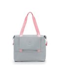 Tosca Foldable & Expandable Travel Tote - Grey/Pink