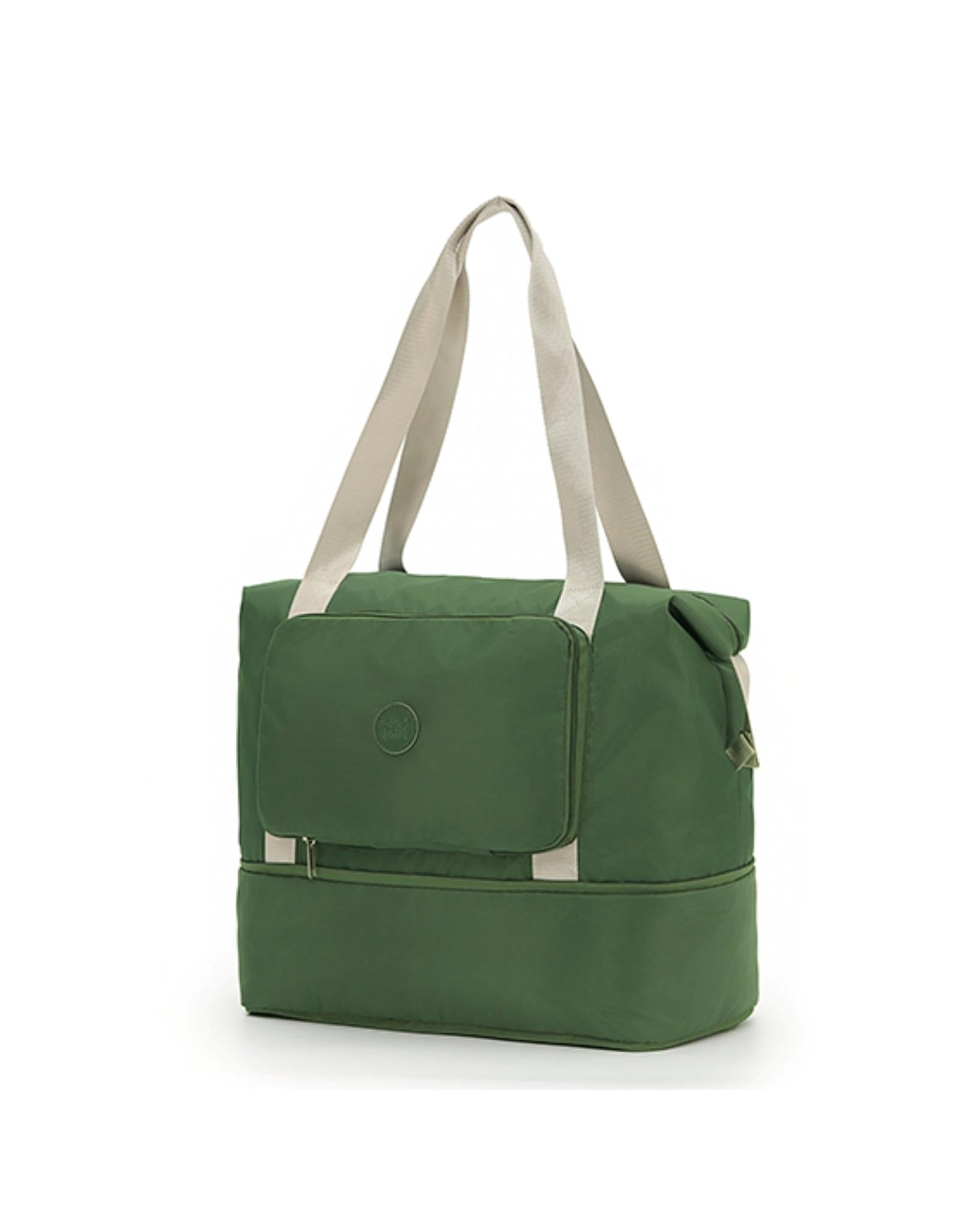 Tosca Foldable & Expandable Travel Tote - Khaki