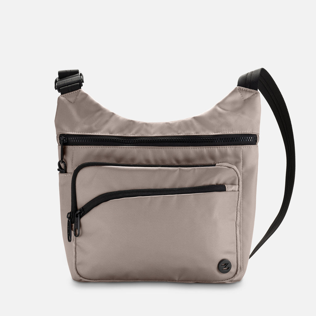 Zoomlite Aspen Anti-Theft Crossbody Organiser - Pebble
