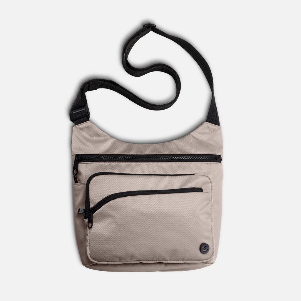 Zoomlite Aspen Anti-Theft Crossbody Organiser - Pebble