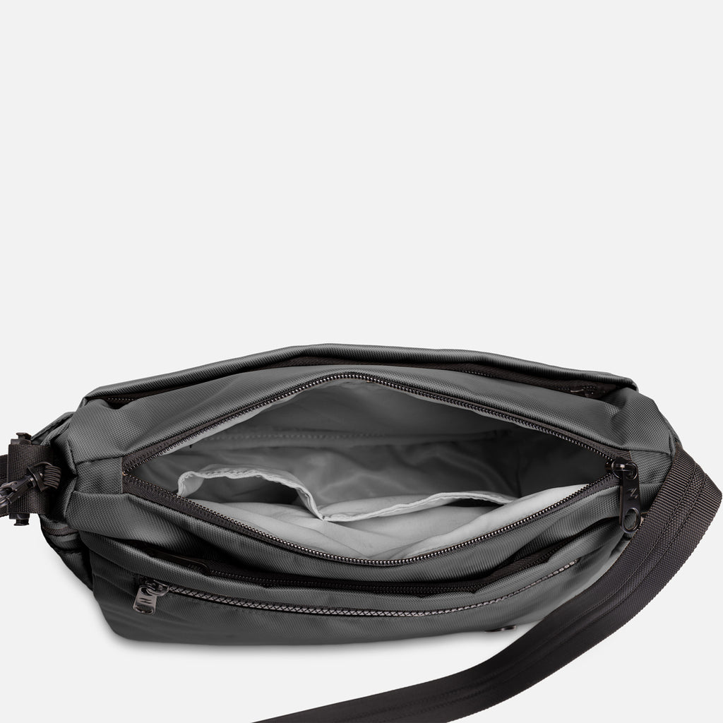 Zoomlite Florence Anti-Theft Crossbody Shoulder Bag - Black