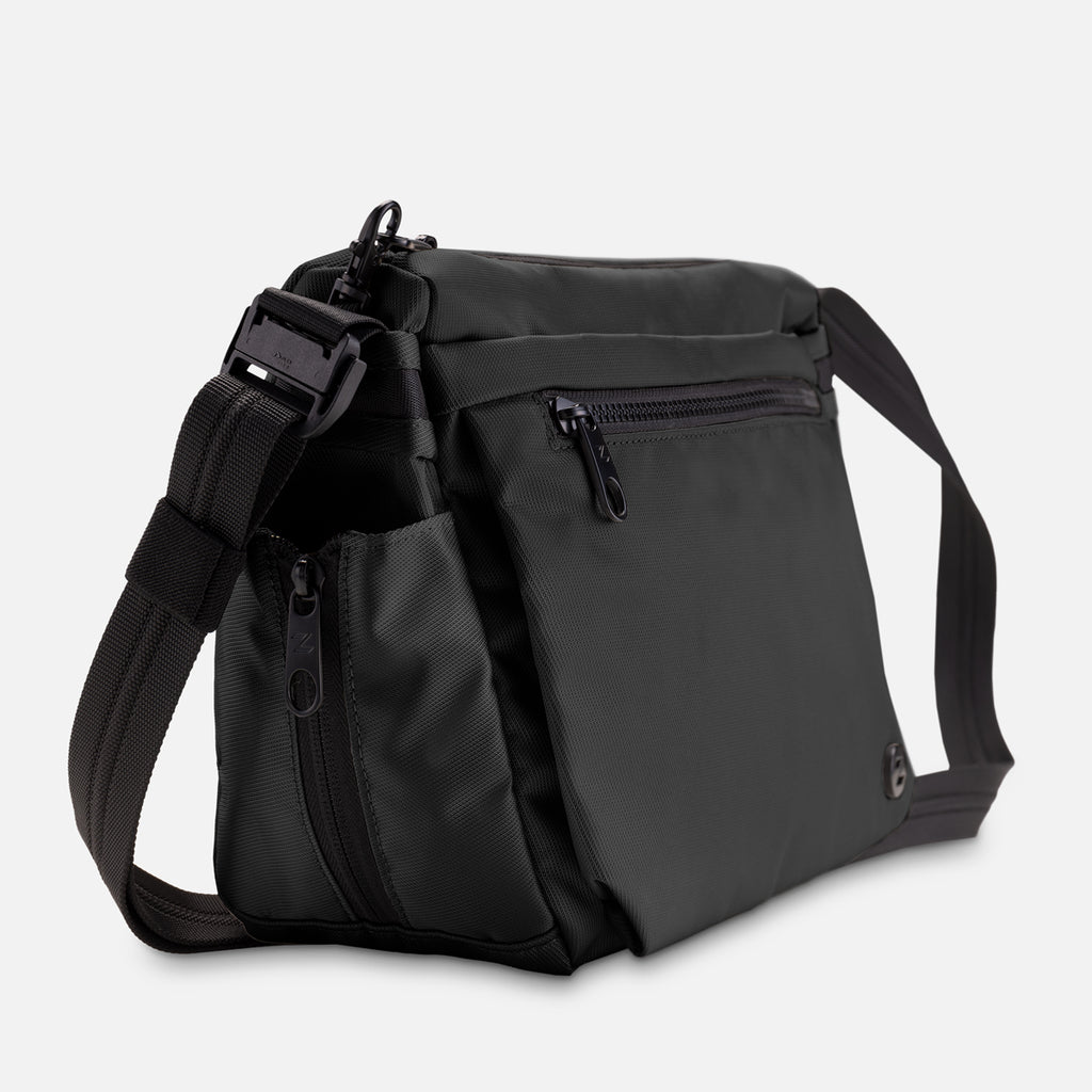 Zoomlite Florence Anti-Theft Crossbody Shoulder Bag - Black