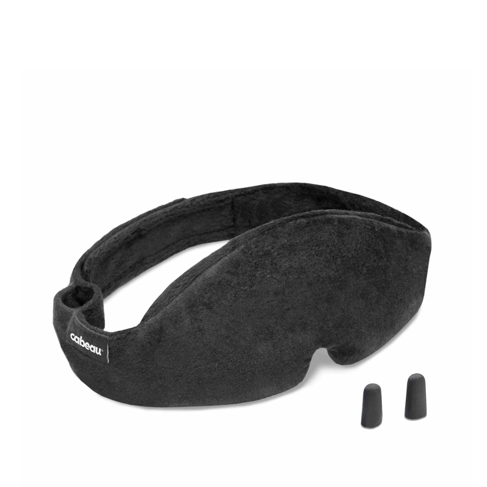 Cabeau Midnight Magic Travel Sleep Mask with Earplugs - Black