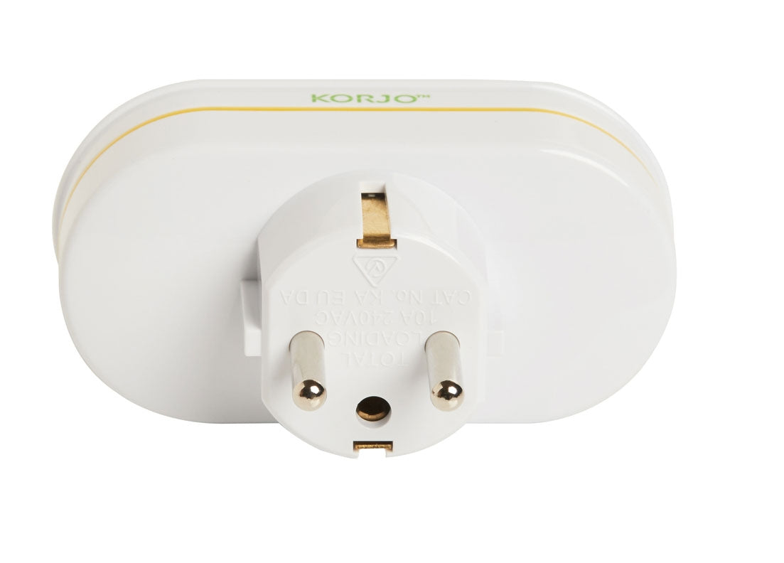Korjo Double Travel Adaptor Plug - Aus to Europe