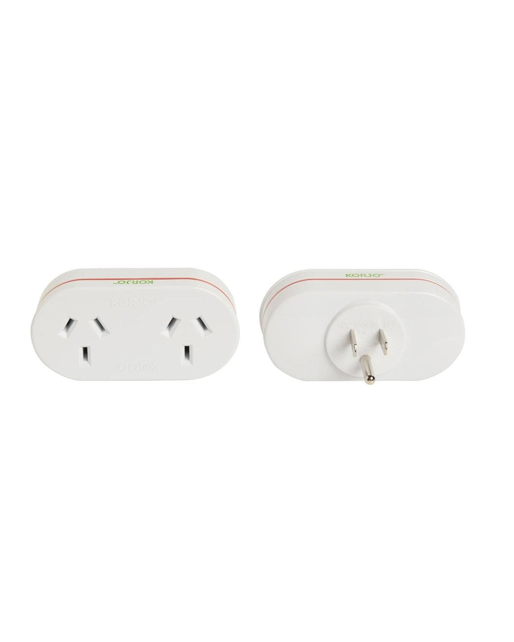 Korjo Double Travel Adaptor Plug - Aus to USA Image 1