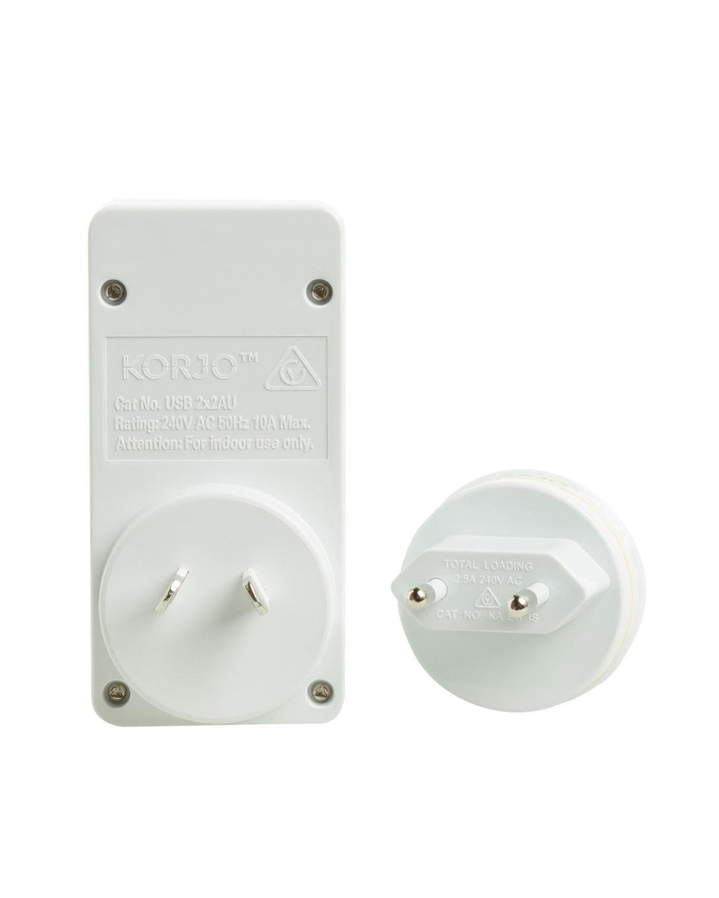 Korjo Travel Adaptor Plug with 2 x USB - Aus to Italy / Switzerland Image 4