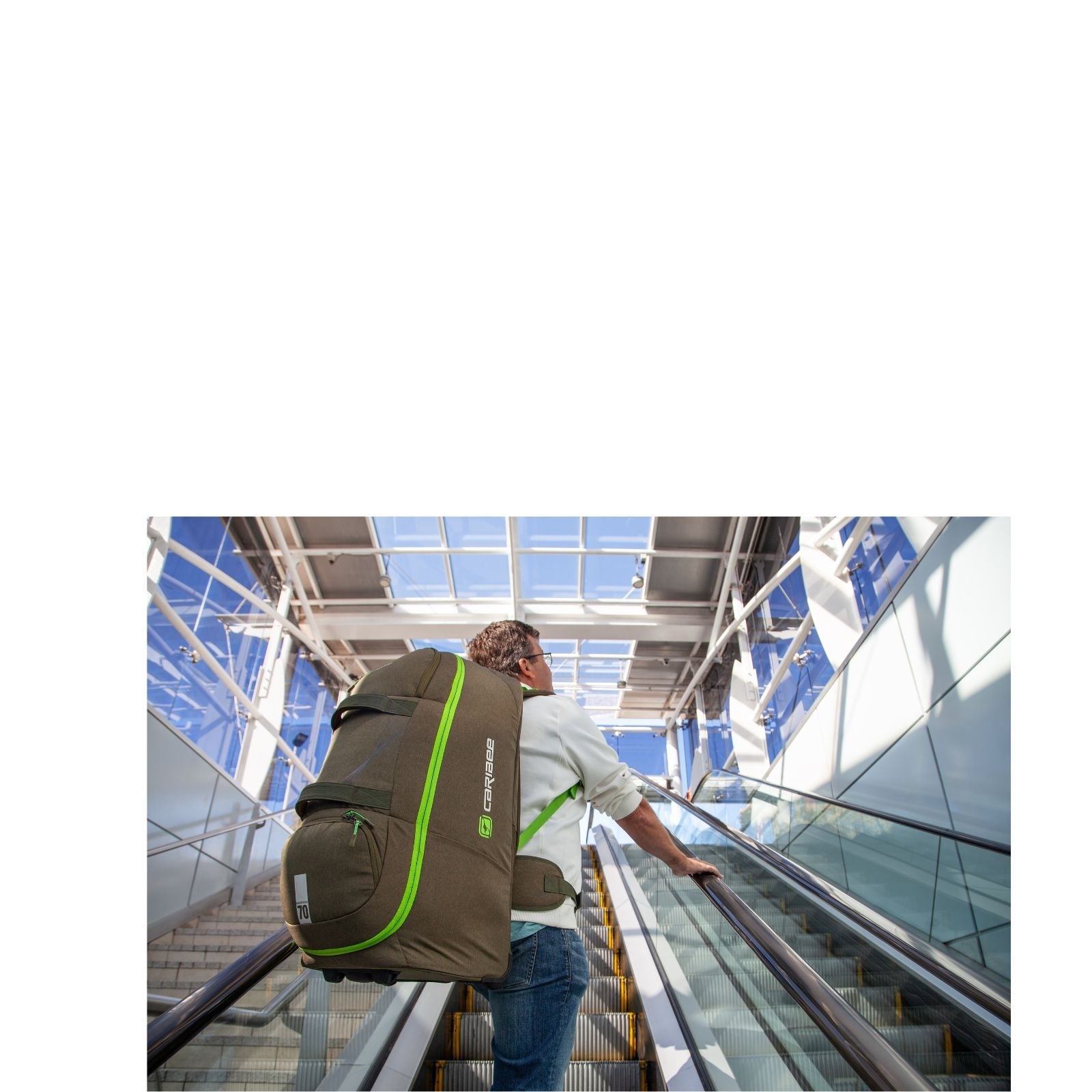 Caribee Adventure Hybrid Wheeled Backpack - 70L - Black