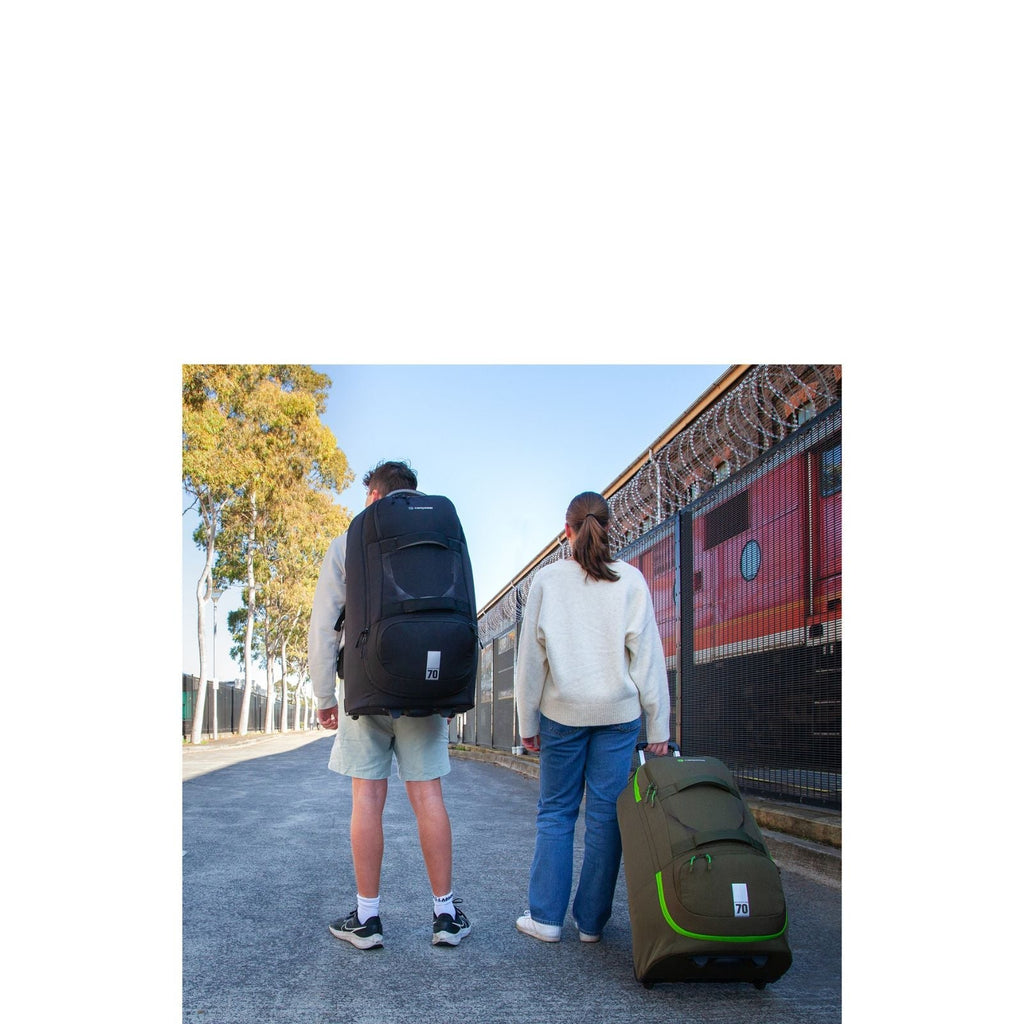 Caribee Adventure Hybrid Wheeled Backpack - 70L - Black