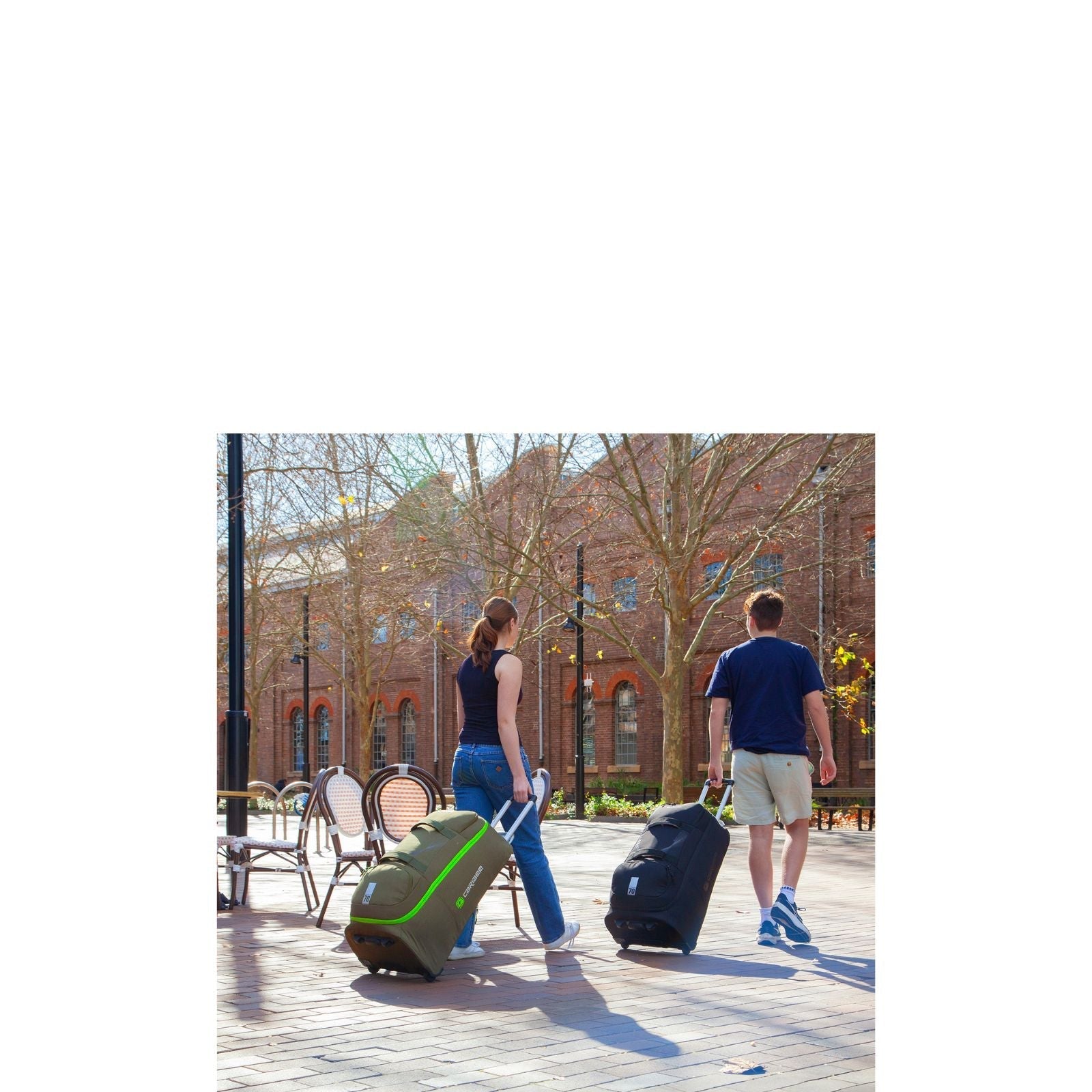 Caribee Adventure Hybrid Wheeled Backpack - 70L - Black