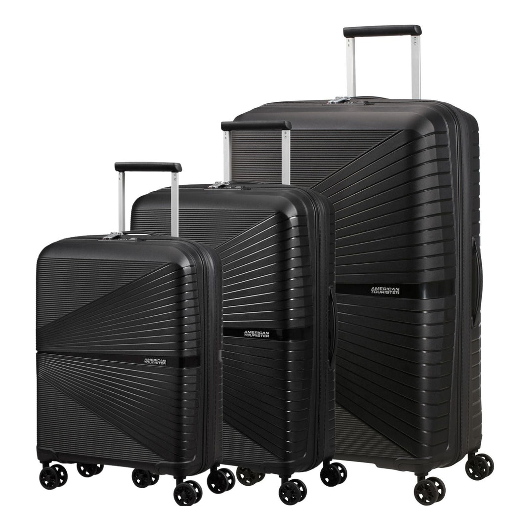 American Tourister Airconic Lightweight Hardside 3-Piece Spinner Luggage Set - Onyx Black