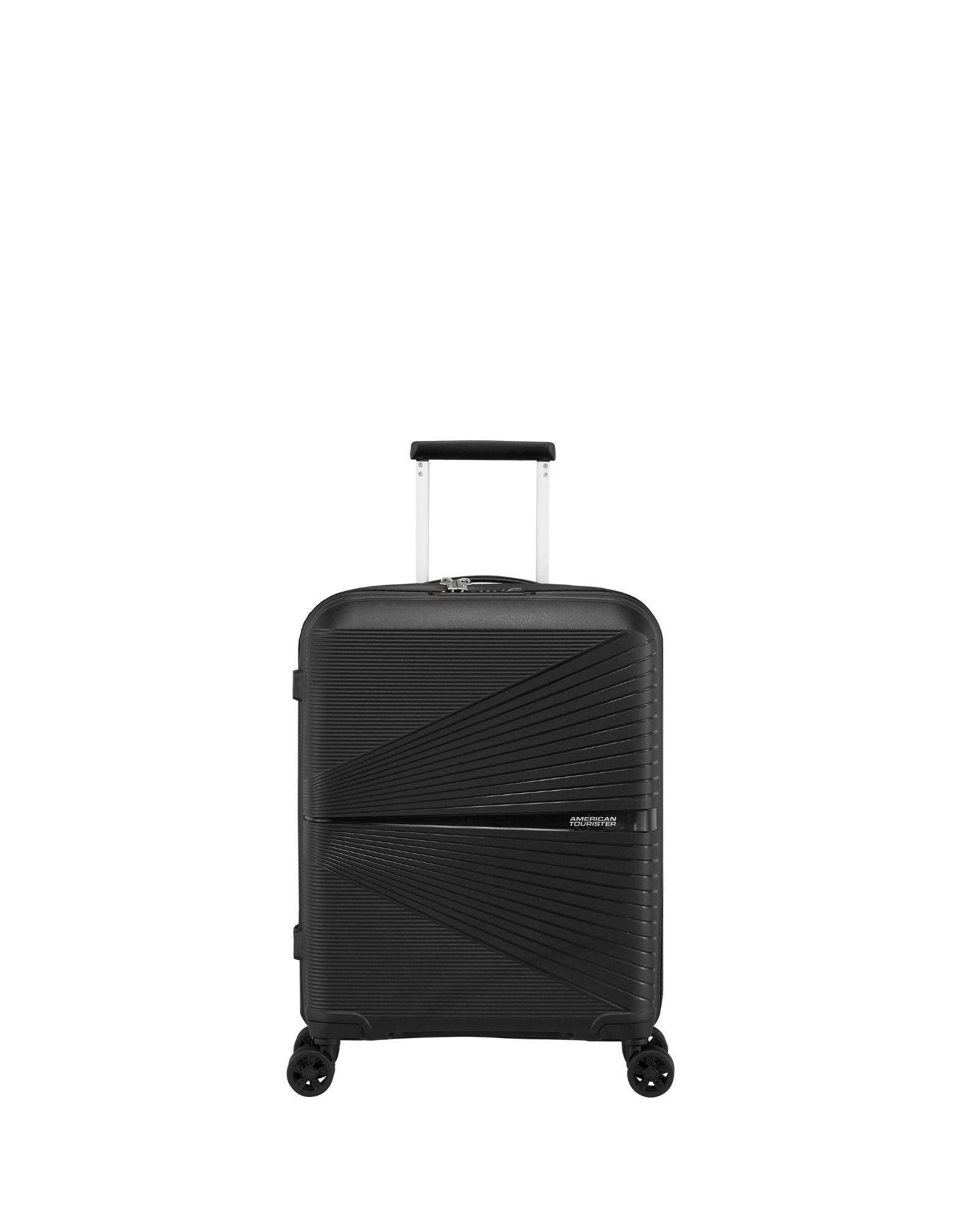 American Tourister Airconic Lightweight Hardside Carry-On Spinner Suitcase - 55cm - Onyx Black Front Image 6