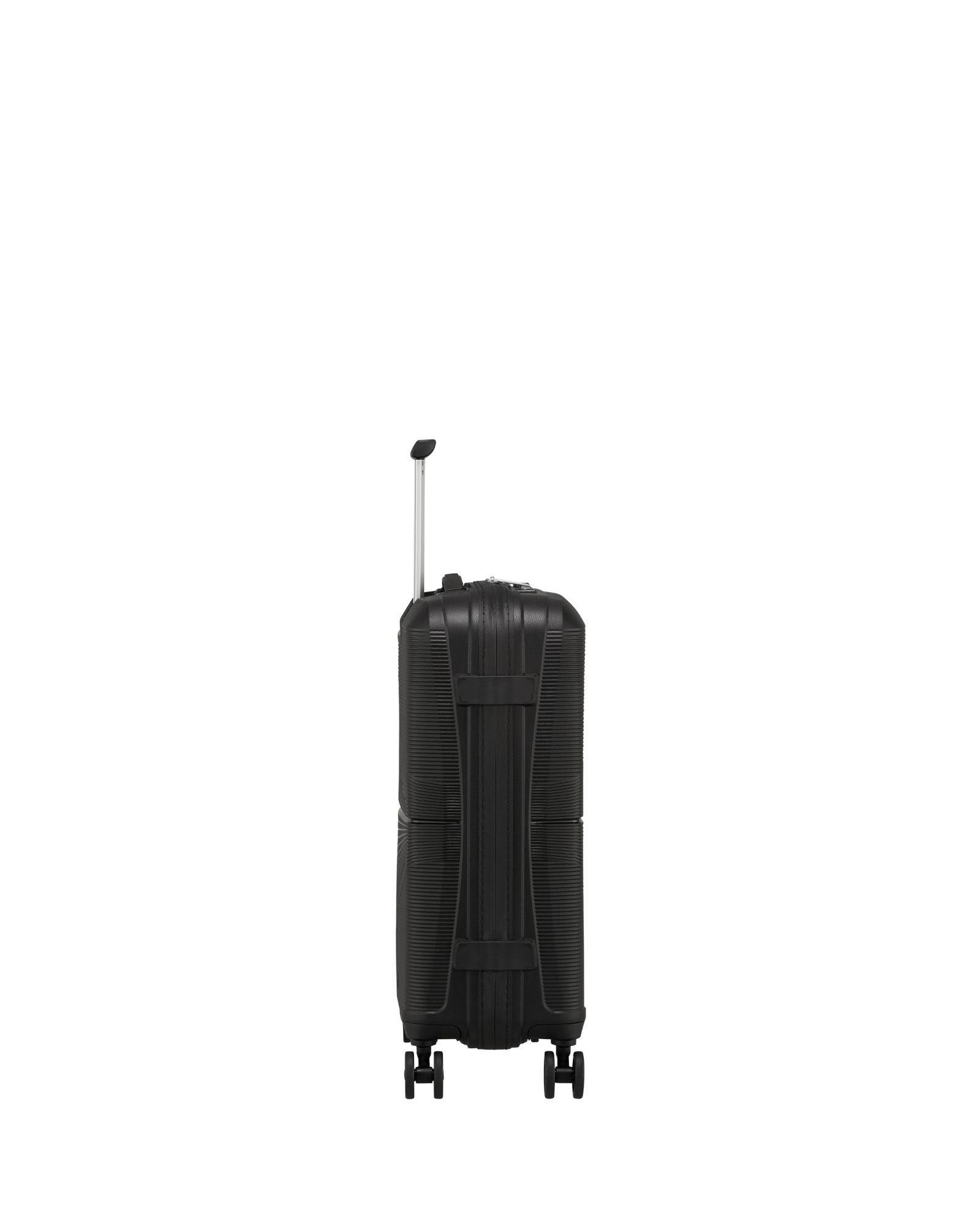 American Tourister Airconic Lightweight Hardside Carry-On Spinner Suitcase - 55cm - Onyx Black Left Image 3