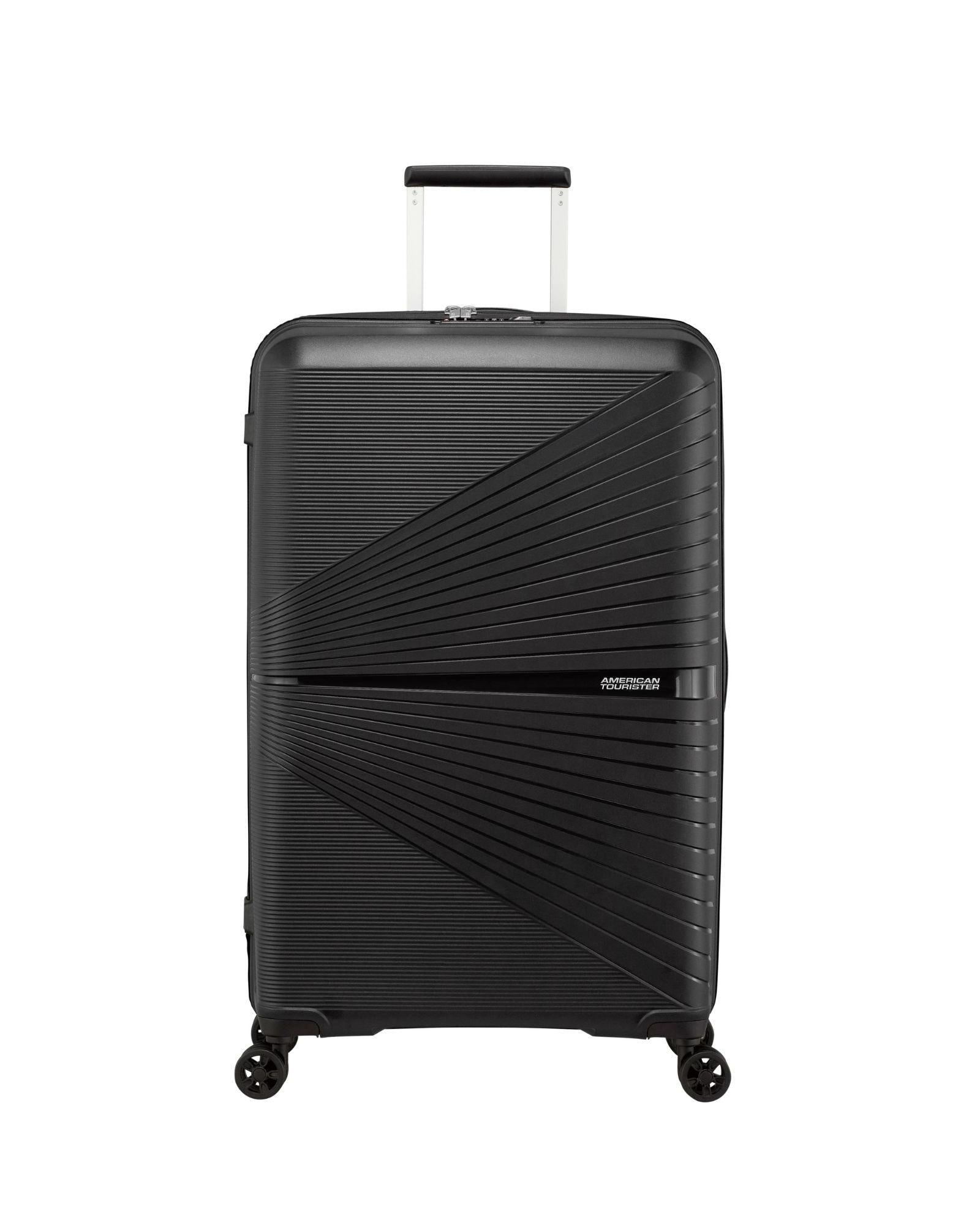 American Tourister Airconic Lightweight Hardside Large Spinner Suitcase - 77cm - Onyx Black Front Image 4