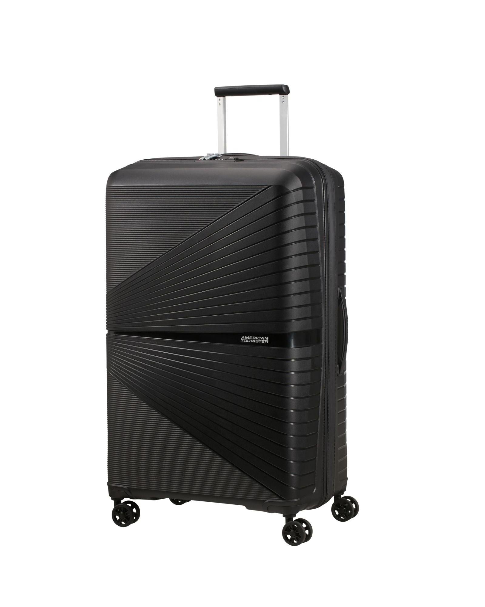American Tourister Airconic Lightweight Hardside Large Spinner Suitcase - 77cm - Onyx Black Front Left Image 1
