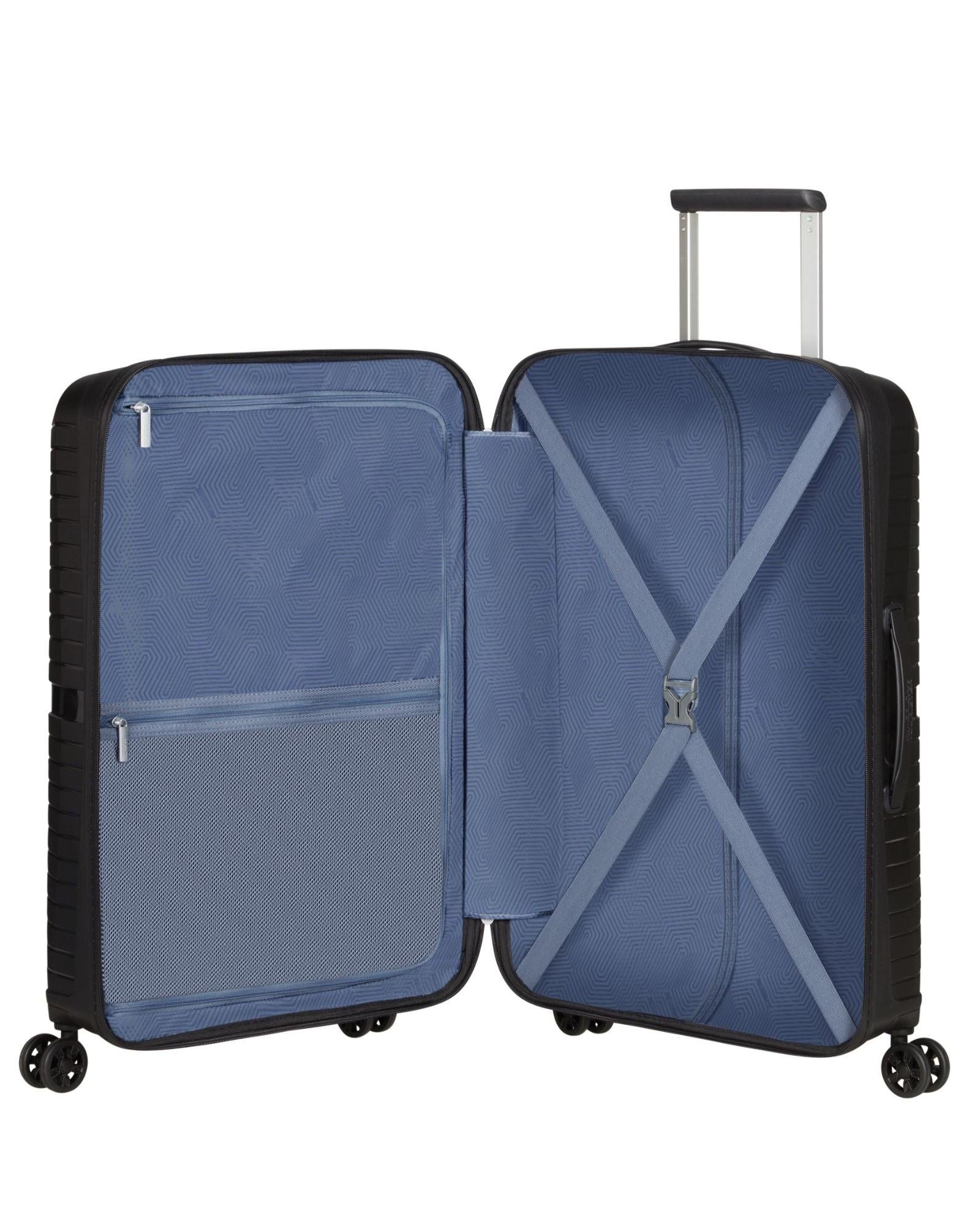 American Tourister Airconic Lightweight Hardside Large Spinner Suitcase - 77cm - Onyx Black Interior Image 5