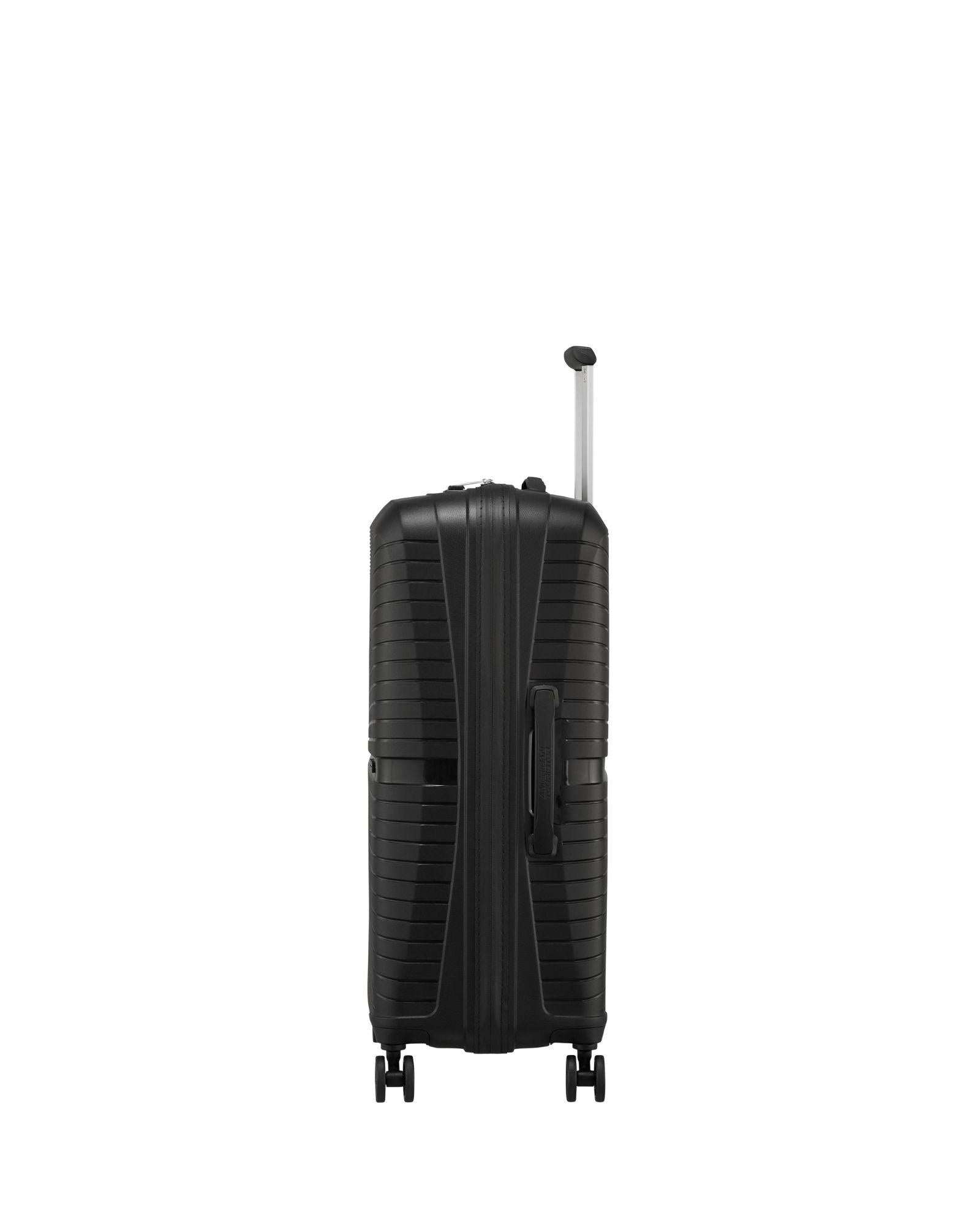 American Tourister Airconic Lightweight Hardside Medium Spinner Suitcase - 67cm - Onyx Black Right Image 8