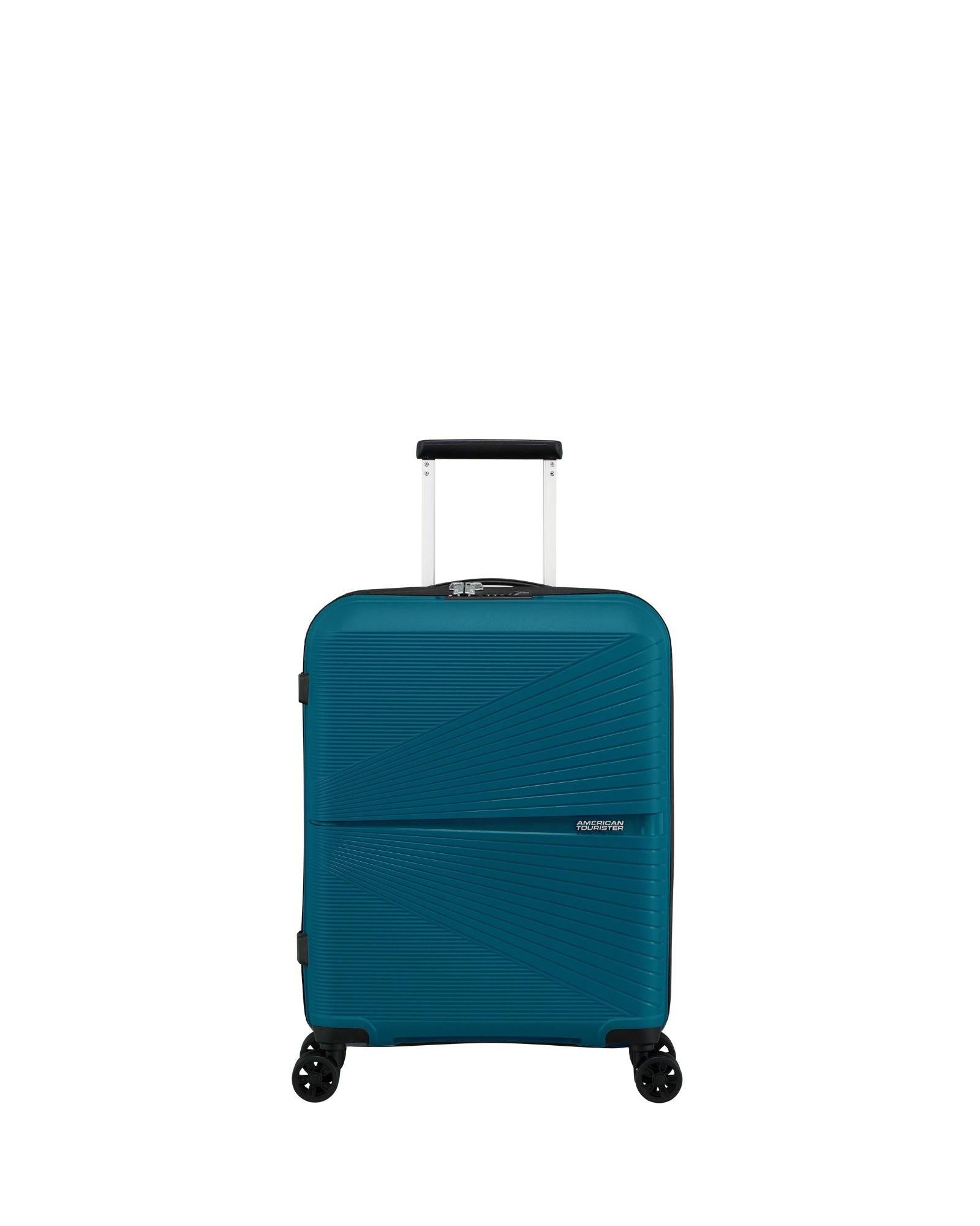American Tourister Airconic Lightweight Hardside Carry-On Spinner Suitcase - 55cm - Deep Ocean Front Image 5