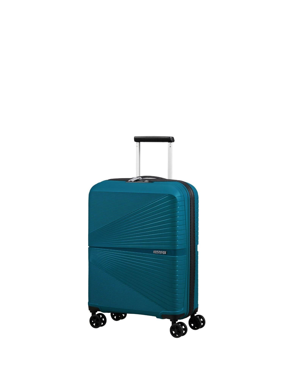 American Tourister Airconic Lightweight Hardside Carry-On Spinner Suitcase - 55cm - Deep Ocean Front Left Image 1