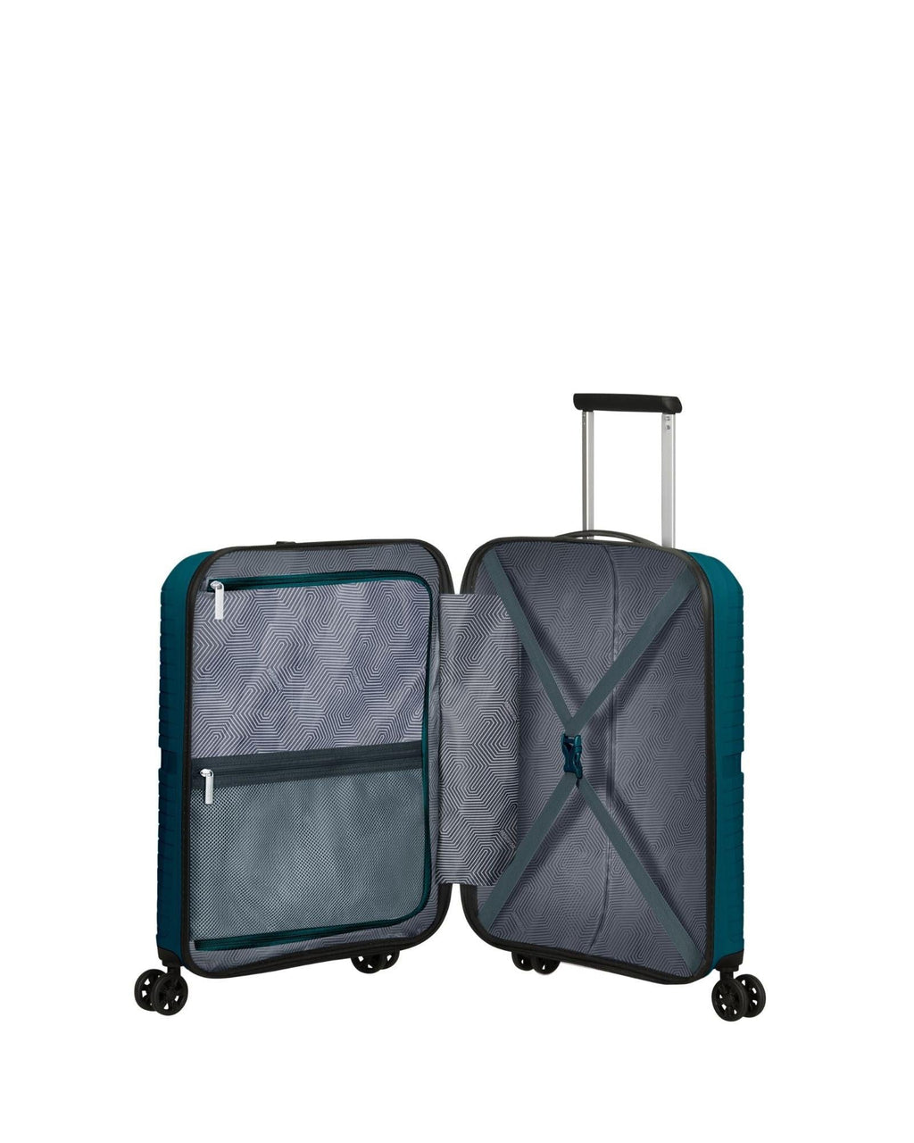 American Tourister Airconic Lightweight Hardside Carry-On Spinner Suitcase - 55cm - Deep Ocean Interior Image 6