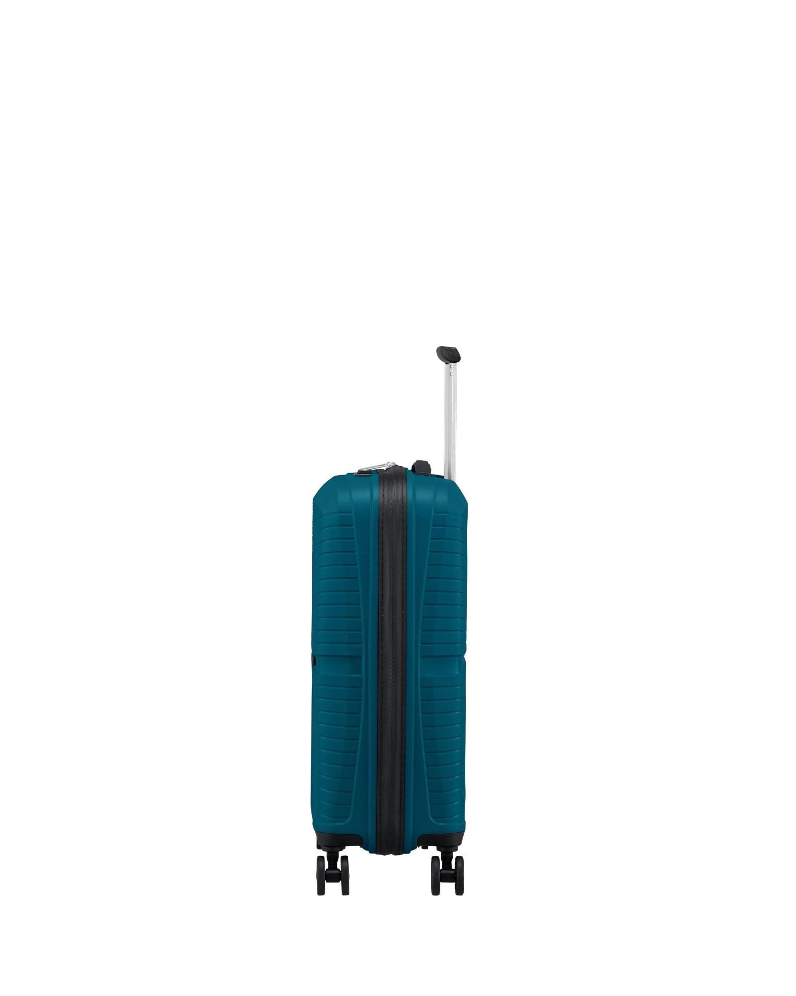 American Tourister Airconic Lightweight Hardside Carry-On Spinner Suitcase - 55cm - Deep Ocean Right Image 4
