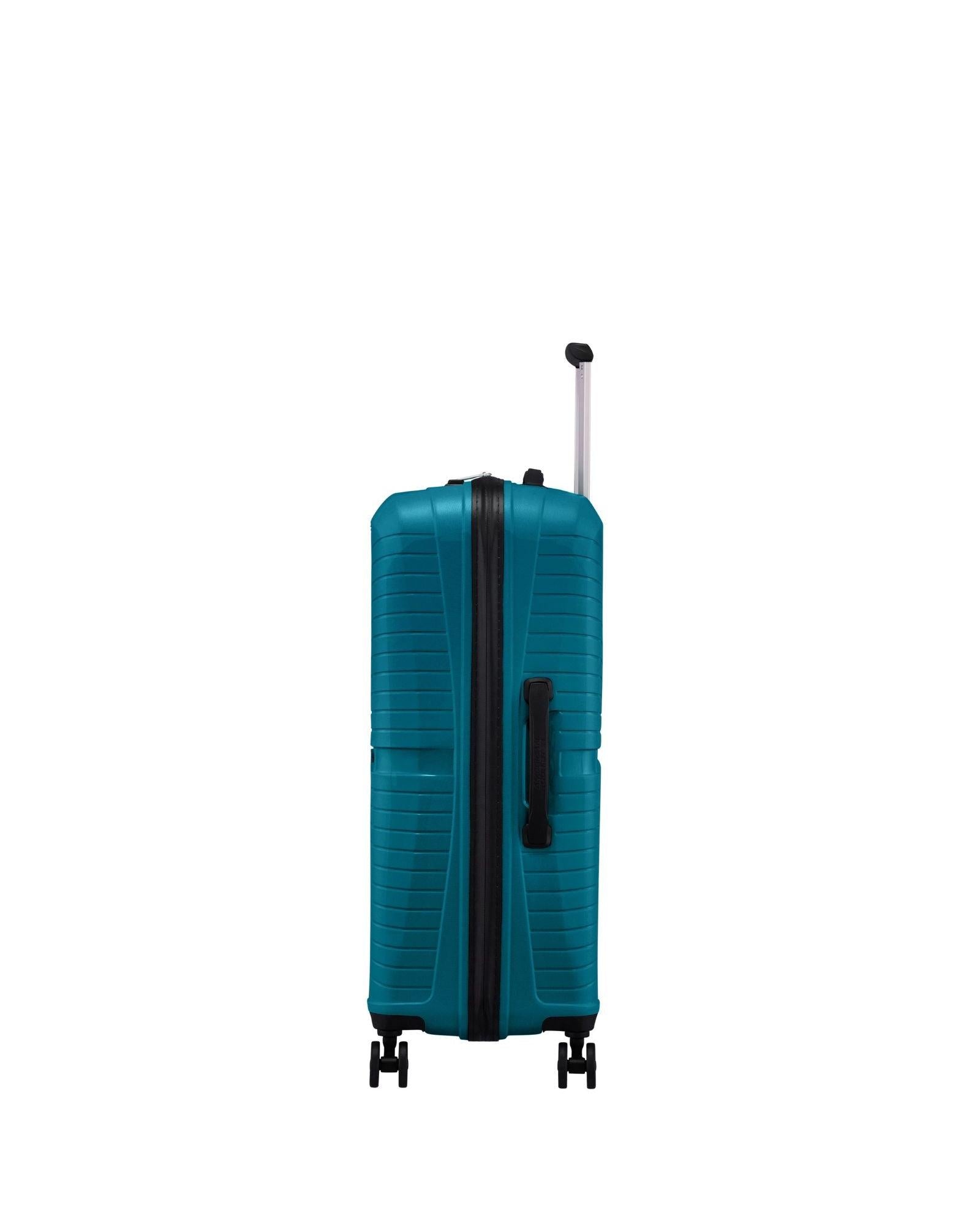 American Tourister Airconic Lightweight Hardside Medium Spinner Suitcase - 67cm - Deep Ocean Left Image 7
