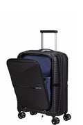 American Tourister Airconic Lightweight Hardside Front Opening Carry-On Spinner Suitcase - 55cm - Onyx Black
